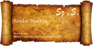 Szele Stella névjegykártya